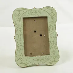 Light Green Decorative Picture Frame 5.5x3.5in Wall or Desk Vintage