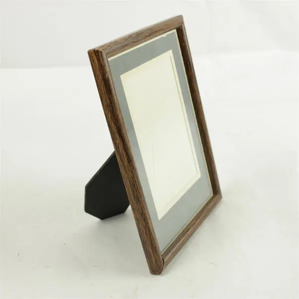 Intercraft Wood Picture Frame Blue Matte 5x3 Wall or Desk Display