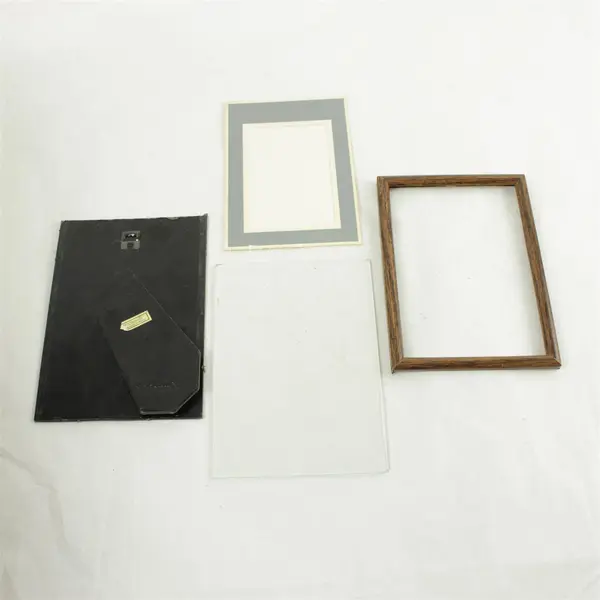 Intercraft Wood Picture Frame Blue Matte 5x3 Wall or Desk Display