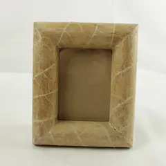 Paper Mache Natural Look Picture Frame 5.5x3.5 Desk Display