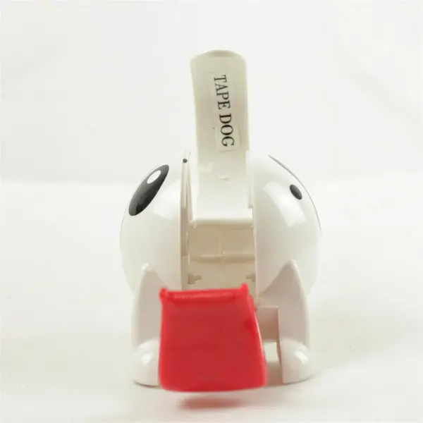 Dog Tape Dispenser White & Black Desktop Tape Holder w/Cutter