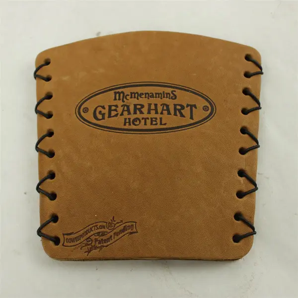 McMenamins Gearhart Hotel Oregon Coast OOWEE Leather Pint Koozie