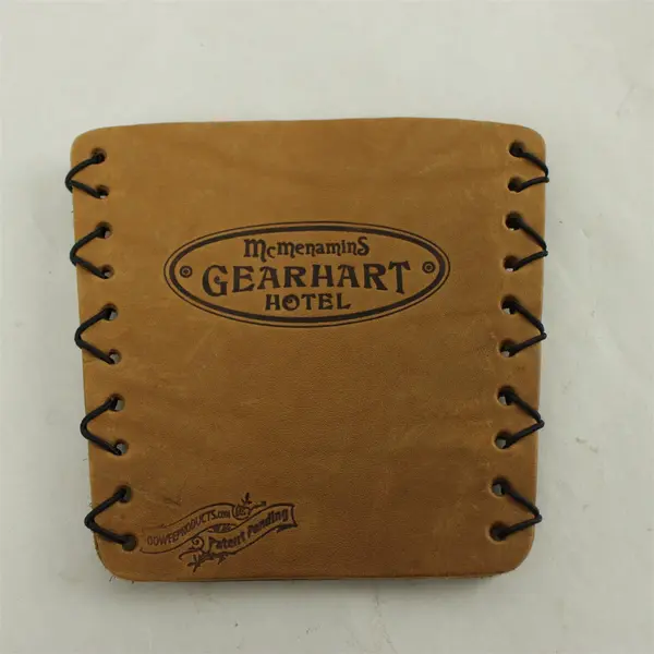 McMenamins Gearhart Hotel Oregon Coast OOWEE Leather Pint Koozie