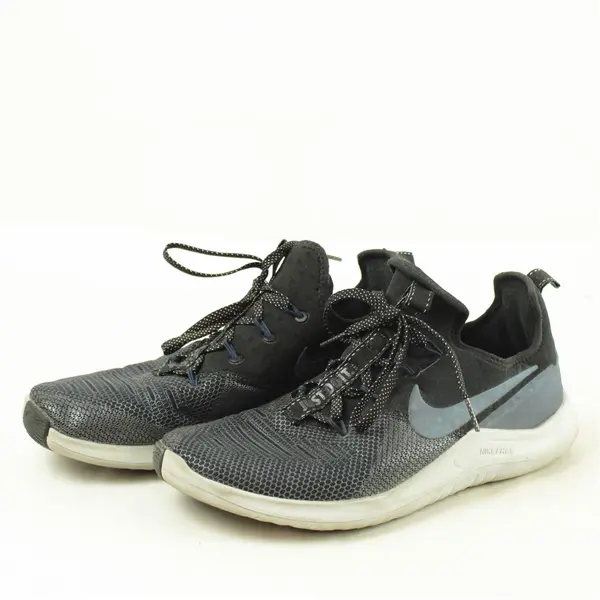 Nike Free Slip-On Women's 10 Black/Blue Swoosh Athletic Shoes