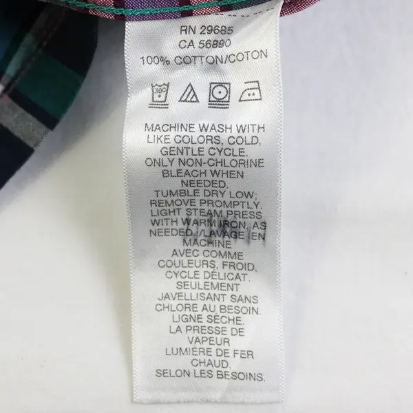 Pendleton Red Green and Blue Plaid Short-Sleeved Button-Up Men's Large