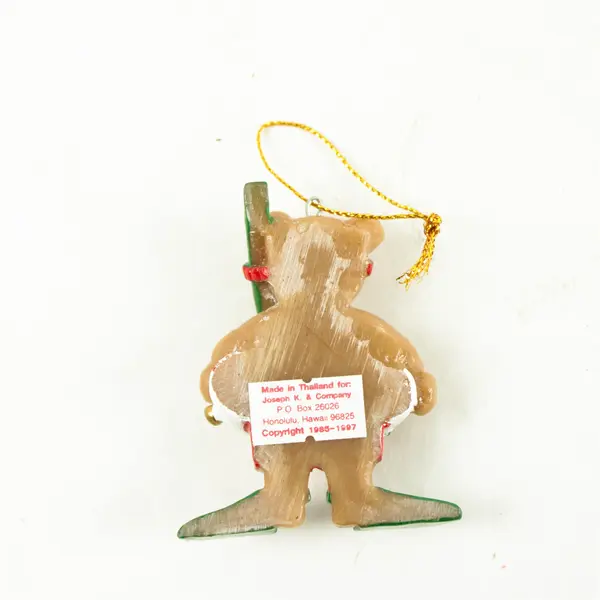 The Poi People Bear with Swimming Ring Ornament Collectible 3.75in