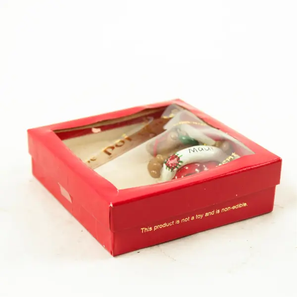 The Poi People Bear with Swimming Ring Ornament Collectible 3.75in