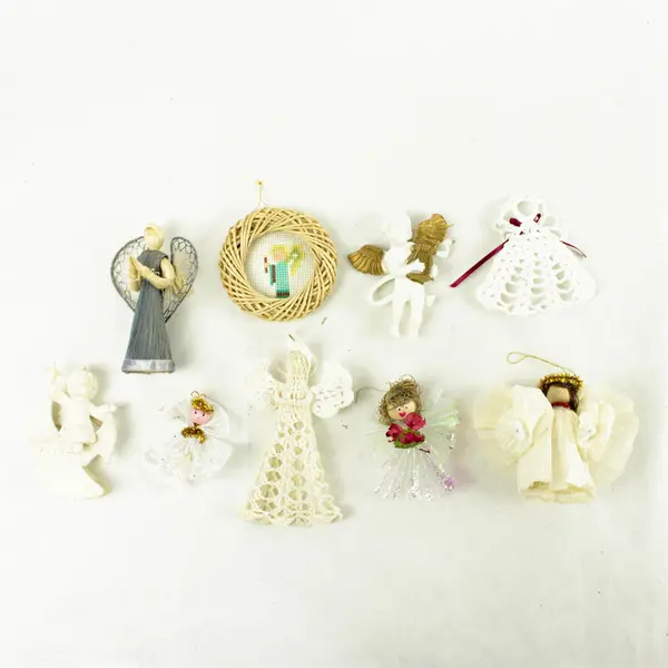 Lot of Assorted Angel Christmas Ornaments Collectible Holiday Decor