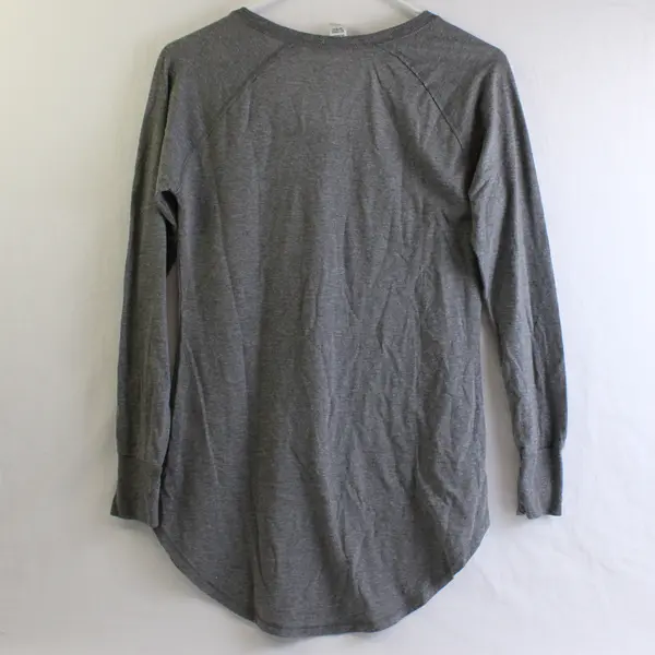 Marushka Women's S Gray Seattle WA Mushroom Graphic Long Sleeve Shirt