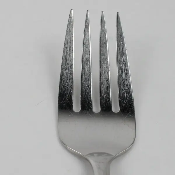 Oneida Silver Sand Dune (Glossy) Stainless Cold Meat Serving Fork 8.5" Rare