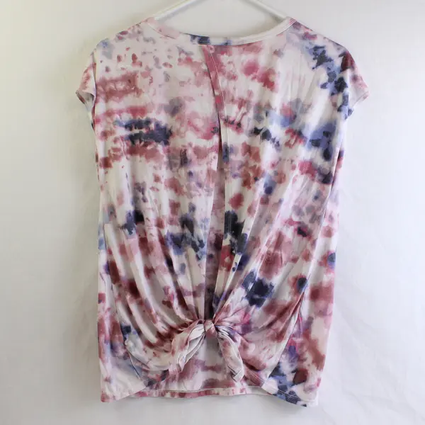 Old Navy Active Women's XS Multicolor Tie Dye Open Back Short Sleeve Shirt