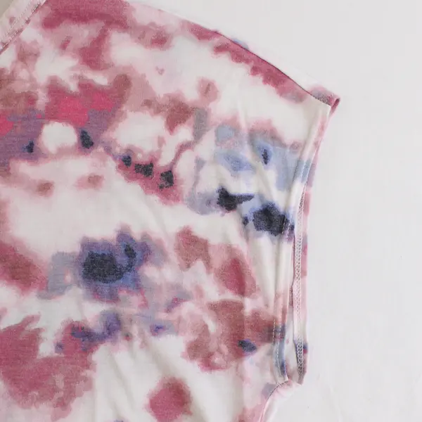 Old Navy Active Women's XS Multicolor Tie Dye Open Back Short Sleeve Shirt