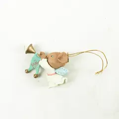 Vintage Lustre Fame LTD 1993 Flying Angel Mouse Ornament Collectible