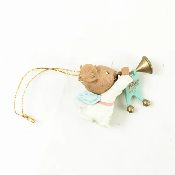 Vintage Lustre Fame LTD 1993 Flying Angel Mouse Ornament Collectible