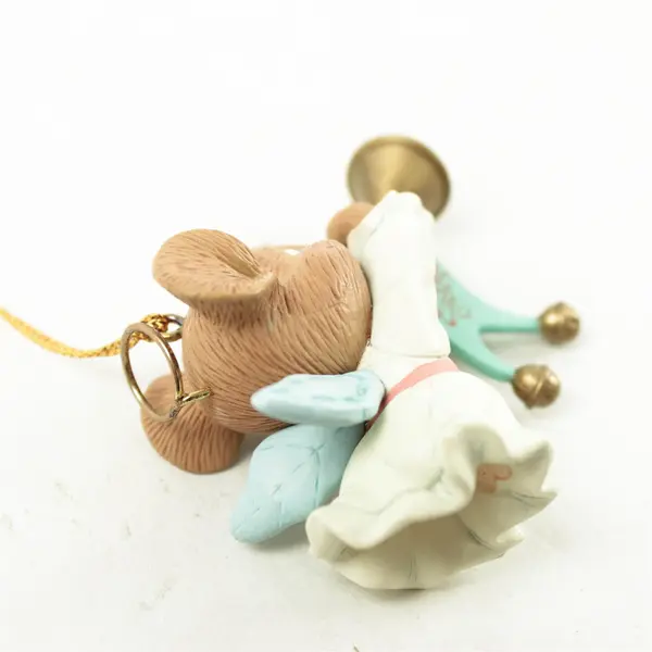 Vintage Lustre Fame LTD 1993 Flying Angel Mouse Ornament Collectible