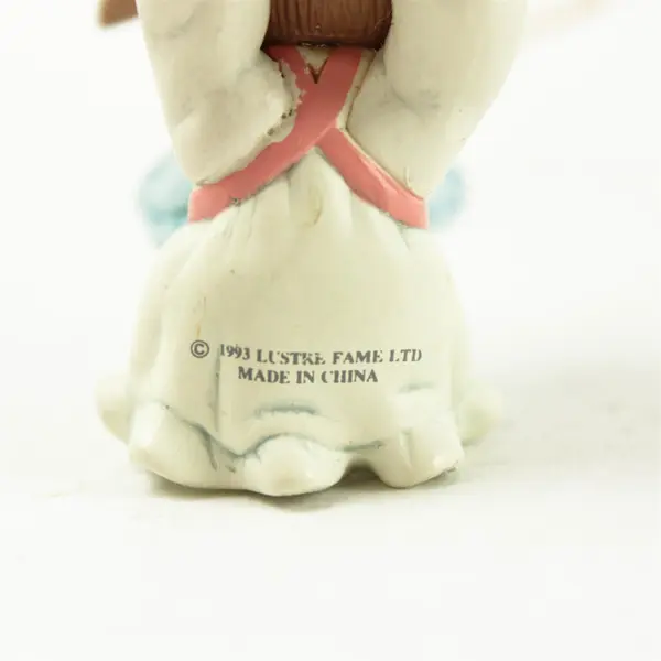 Vintage Lustre Fame LTD 1993 Flying Angel Mouse Ornament Collectible