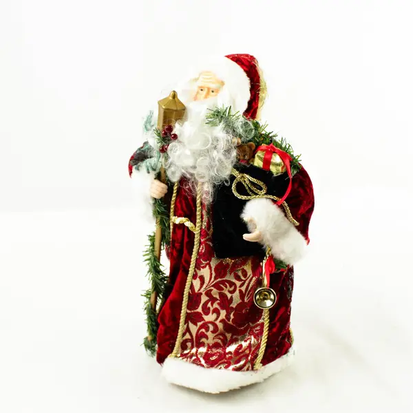 Vintage Santa Claus Tree Topper 15.25" Holiday Collectible