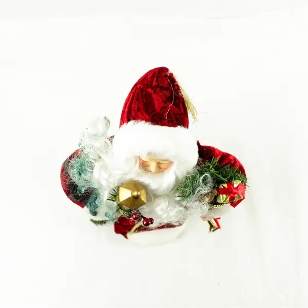 Vintage Santa Claus Tree Topper 15.25" Holiday Collectible