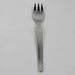Coreling Bridal Dream Pattern Stainless Med Cold Meat Serving Fork 8.5" Rare