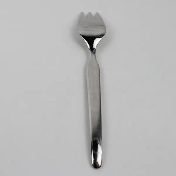 Coreling Bridal Dream Pattern Stainless Med Cold Meat Serving Fork 8.5" Rare