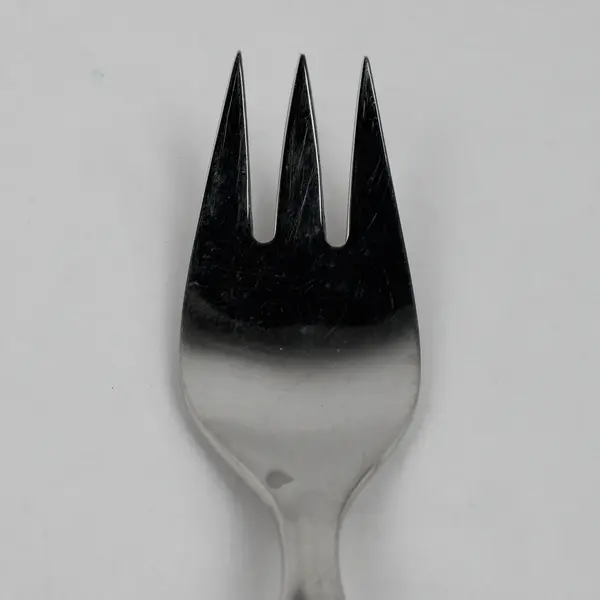 Coreling Bridal Dream Pattern Stainless Med Cold Meat Serving Fork 8.5" Rare