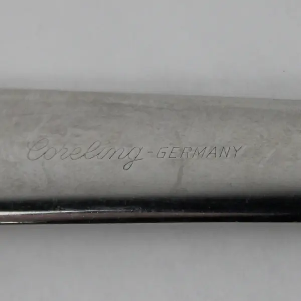 Coreling Bridal Dream Pattern Stainless Med Cold Meat Serving Fork 8.5" Rare