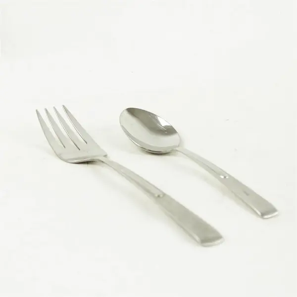 Oneida Centigrade Stainless Meat Fork & 2 Oval Place Spoons
