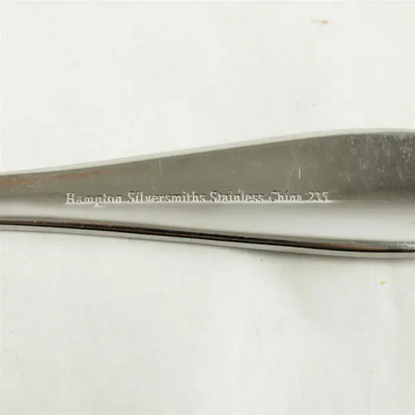 Hampton Silversmiths Lace Frosted Sugar Shell Spoon Vintage 6"