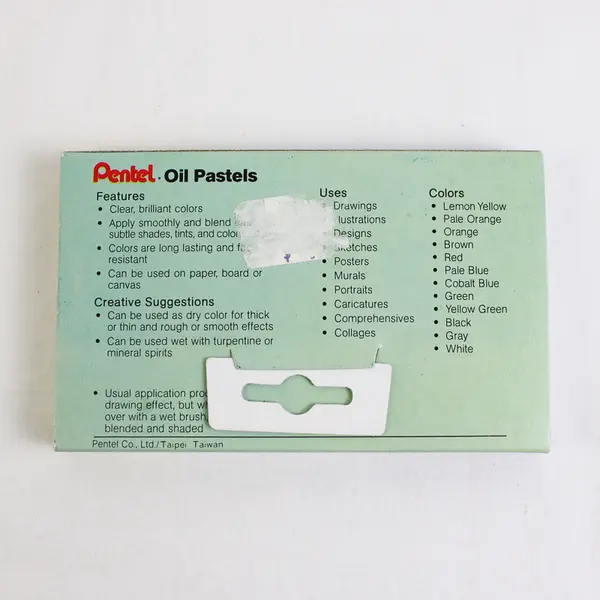 New Pentel Oil Pastels 12 Colors Regular Size PHN-12 New in Box