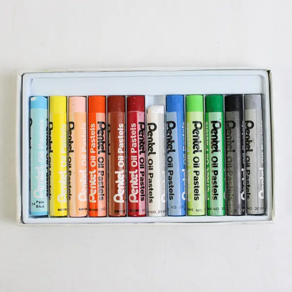 New Pentel Oil Pastels 12 Colors Regular Size PHN-12 New in Box