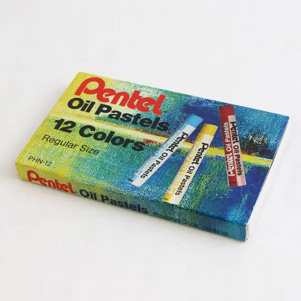 New Pentel Oil Pastels 12 Colors Regular Size PHN-12 New in Box