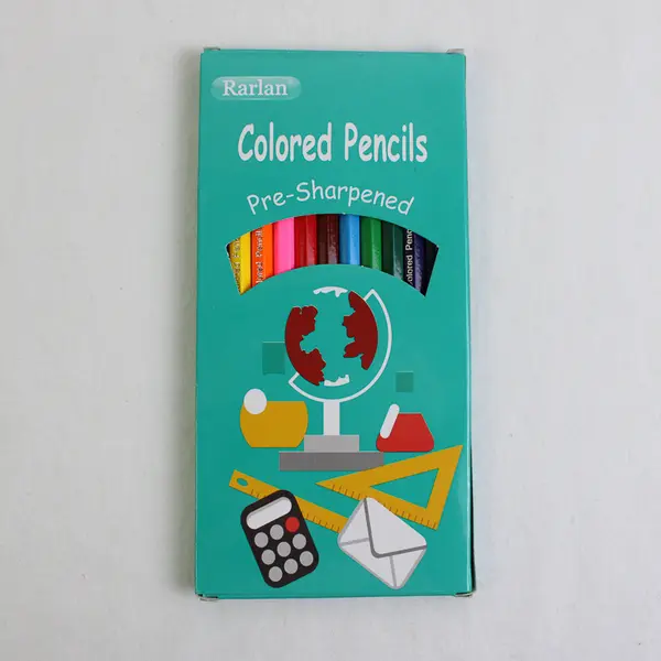 Lot of 2 Packs (12 in Each) of Colored Pencils, SKK Stationery and Rarlan, New