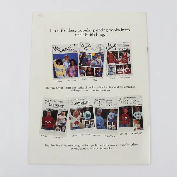 Iron On Designs Dinosaurs and Alphabet Transfer Designs Book, 1987