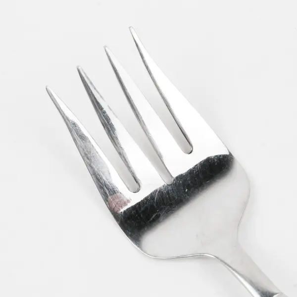 Wallace Silver Napoli Frost Pattern 18/8 SS Med Cold Meat Serving Fork 8.5" Rare