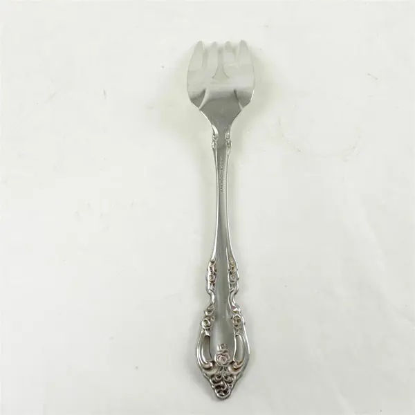 Oneida Chandelier Stainless Medium Solid Cold Serving Fork 8.5in