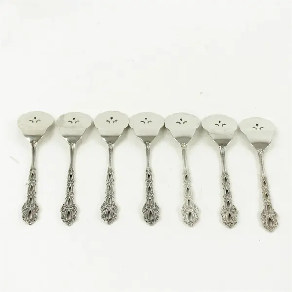 Lot of 7 Oneida Chandelier Stainless Jelly Bon Bon Servers