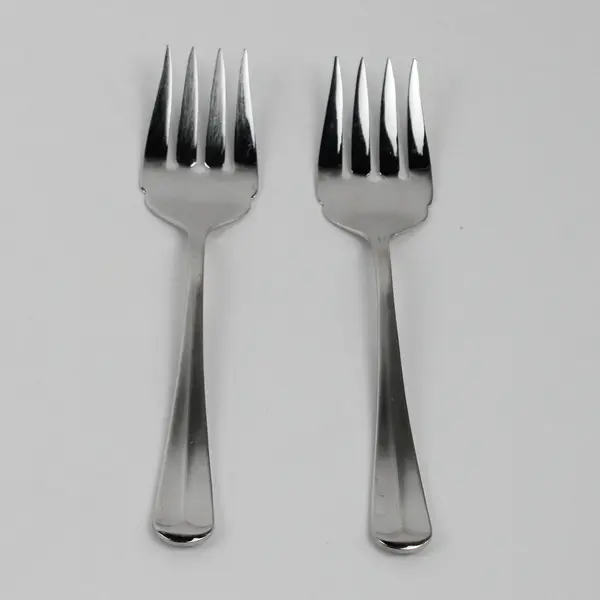Lot of 2 Hampton Silversmiths HSV117 18/10 SS Cold Meat Serving Forks 8.75" HTF