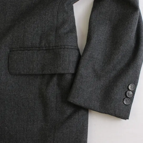 Nordstrom Man In Wool Men's 40R Gray Heather 100% Wool Suit Jacket