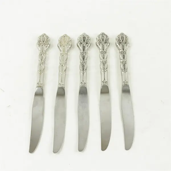 Lot of 5 Modern Hollow Kitchen Knives 9.25in 