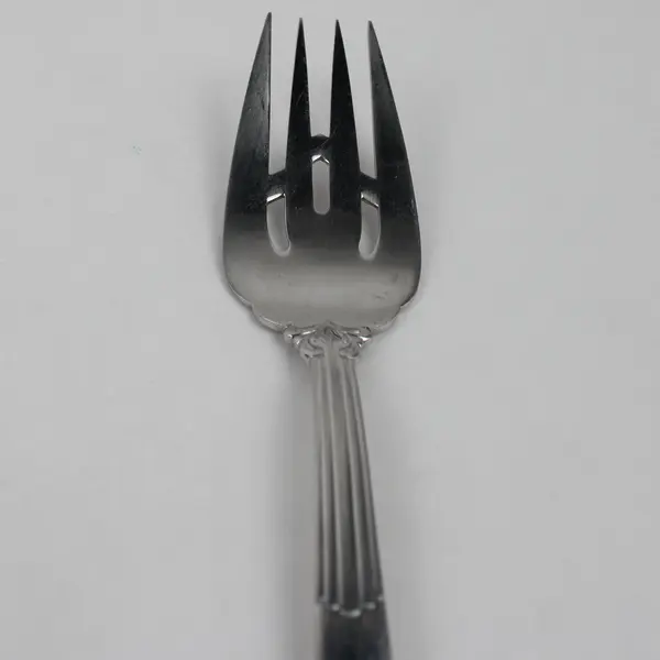 Lauffer 18/8 Stainless 9" Serving Fork Rare HTF Good