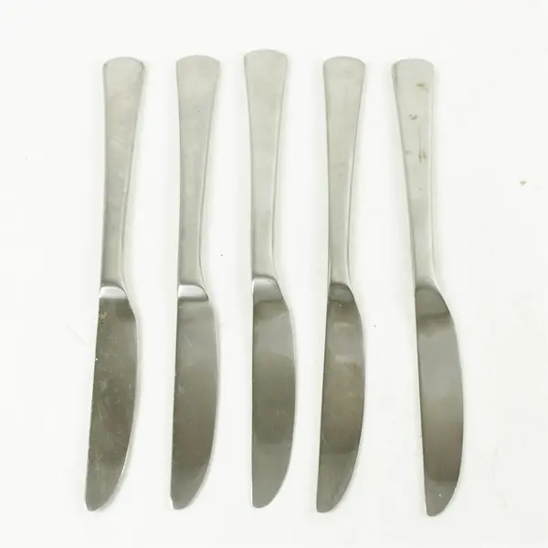 Lot of 5 Oneida Butler Toronto Stainless Modern Dinner Knives