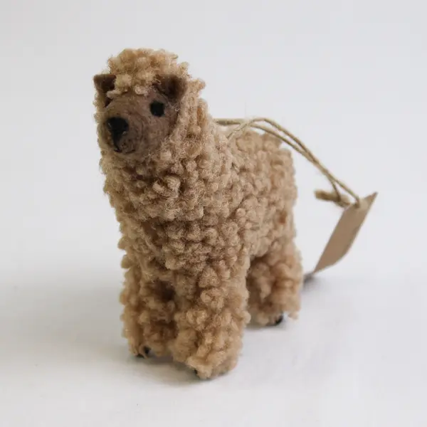 Woolly Plush Alpaca Hanging Figurine, Red Maple Collection New with Tag