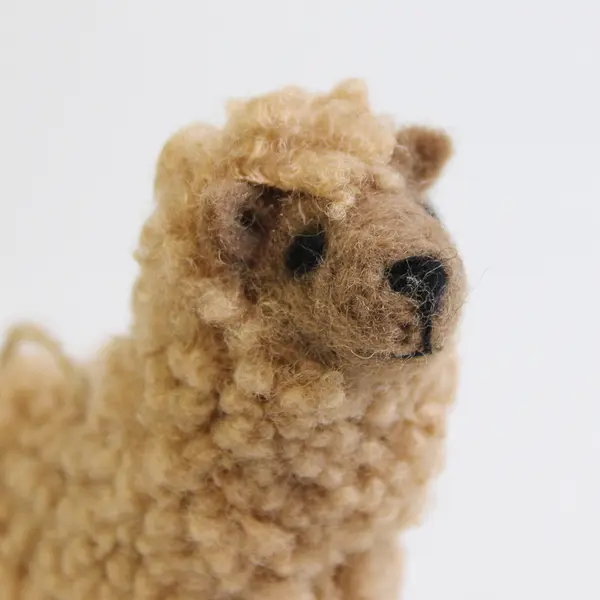 Woolly Plush Alpaca Hanging Figurine, Red Maple Collection New with Tag