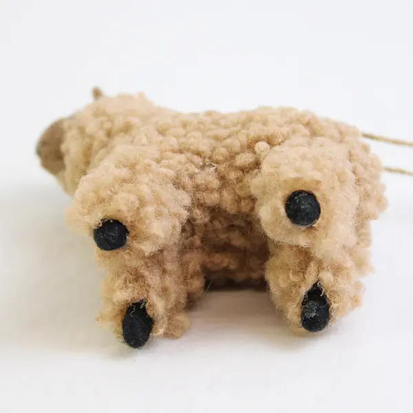 Woolly Plush Alpaca Hanging Figurine, Red Maple Collection New with Tag