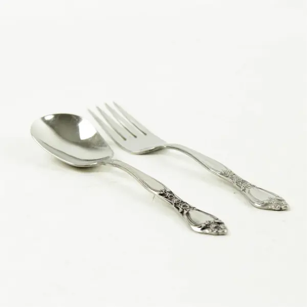 Lot of 3 West Bend Stainless Sugar Spoons & Youth Fork