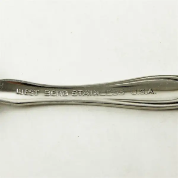 Lot of 3 West Bend Stainless Sugar Spoons & Youth Fork