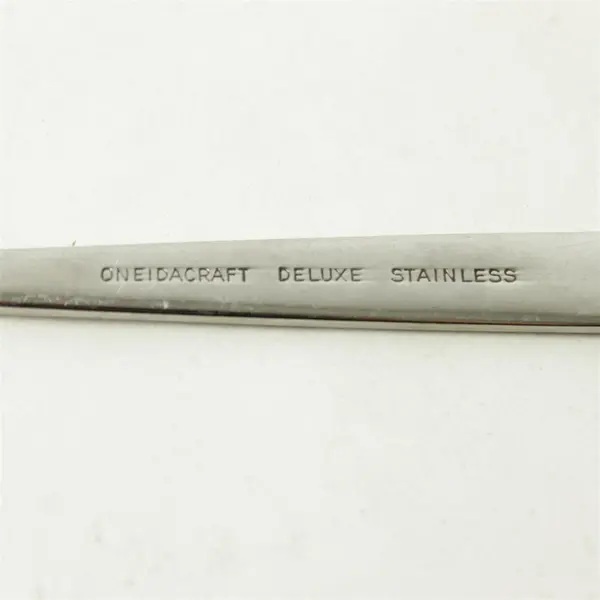 Lot of 4 Oneida Capastrano Stainless Medium Solid Cold Meat Serving Forks