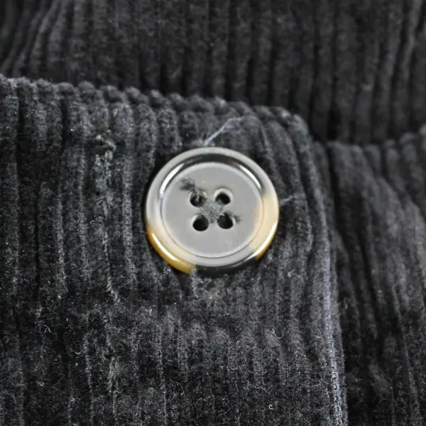 Forever 21 Women's S Black Corduroy Button Up Sleeveless Short Dress