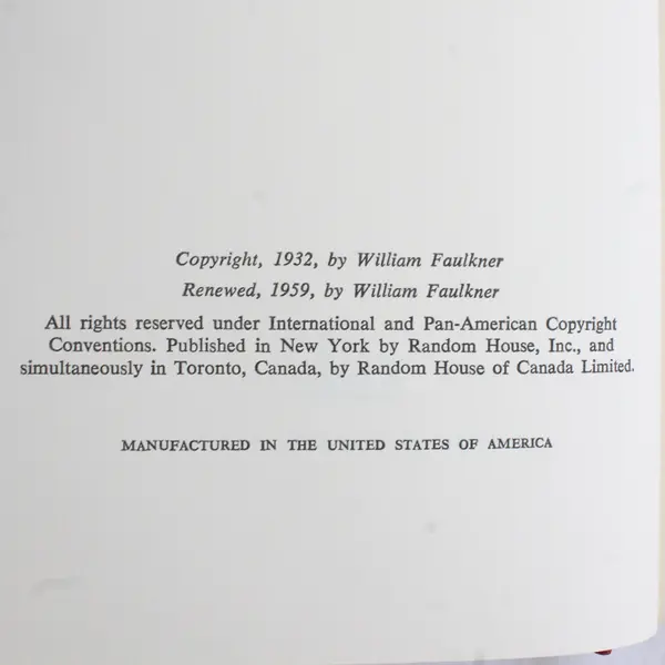 Vintage Light in August by William Faulkner 1959 Edition Hardcover Good
