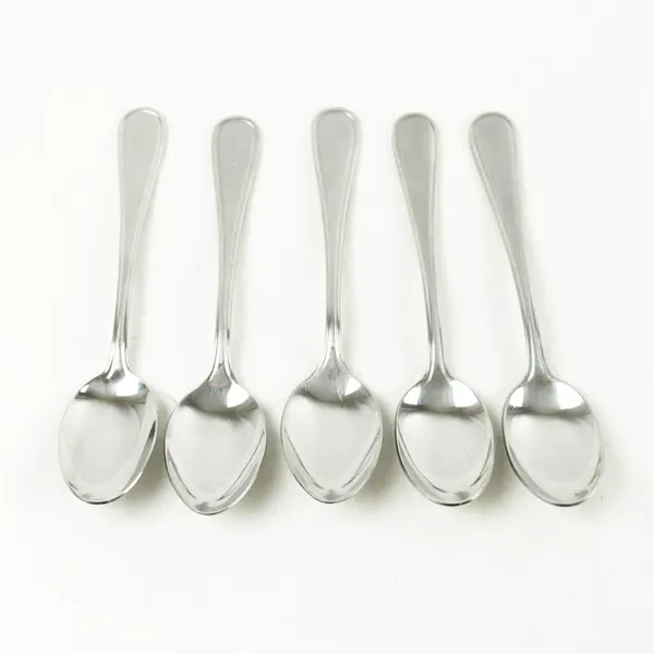 Lot of 5 Oneida Accord Stainless Steel Oval Soup Spoons